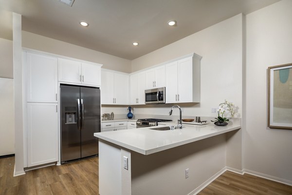 kitchen at Aventura Bellevue Apartments