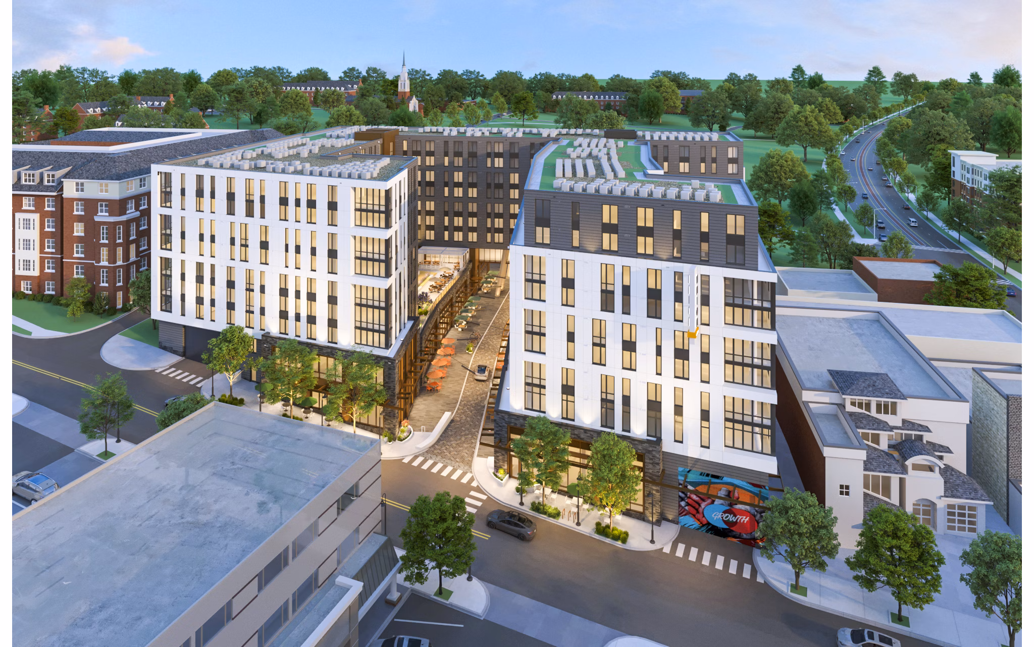 rendering at Union on Knox Apartments