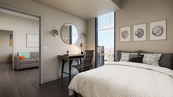 bedroom at Union on San Antonio Apartments