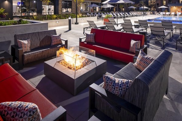 fire pit at Expo Minneapolis Apartments