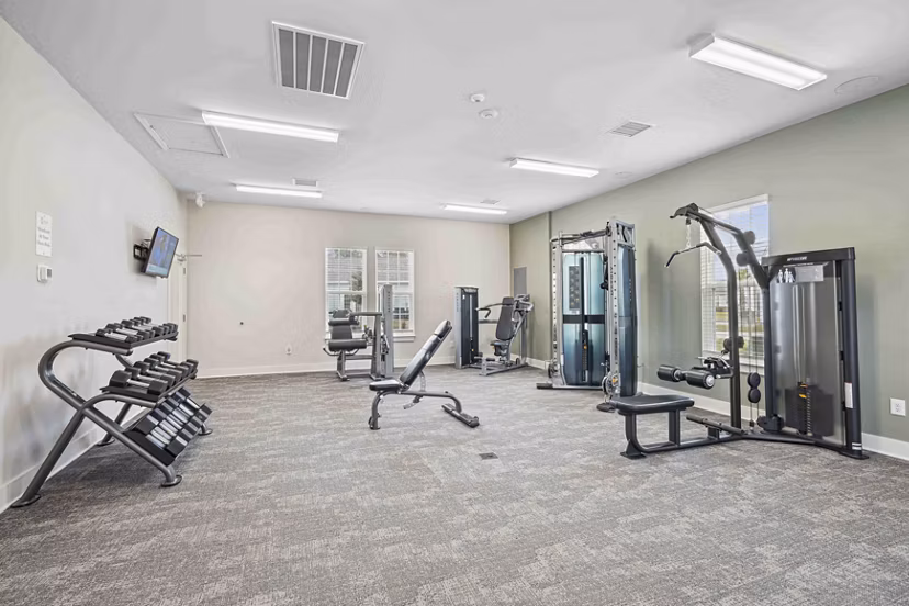 fitness center at Ailsa Village Apartments 