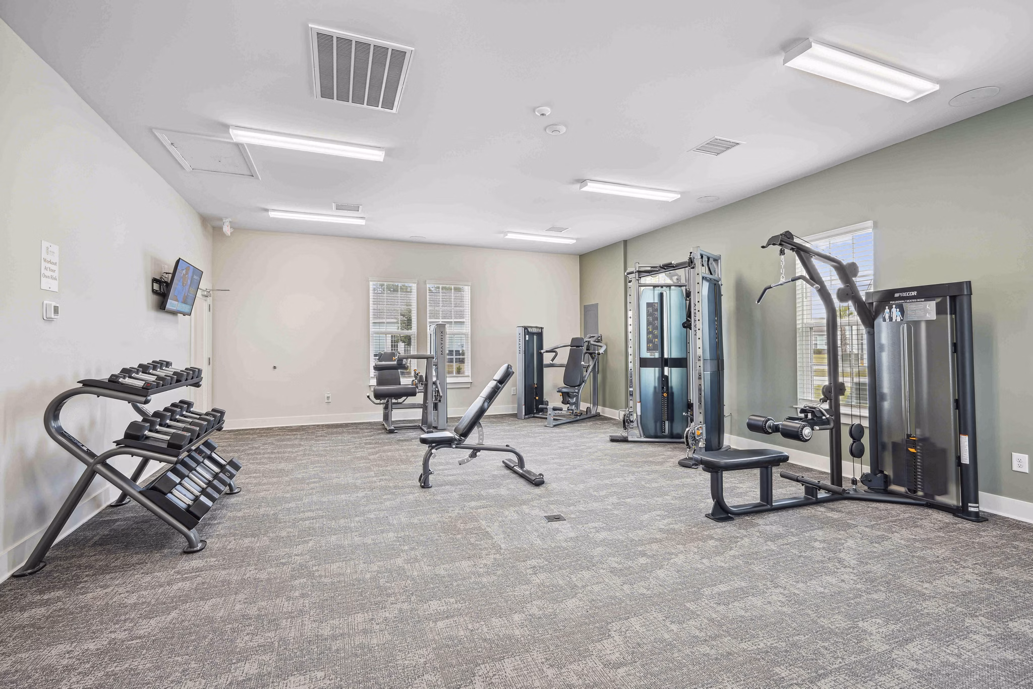 fitness center at Ailsa Village Apartments 
