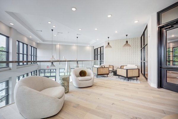 Modern clubhouse featuring stylish seating at Prospect Apartments