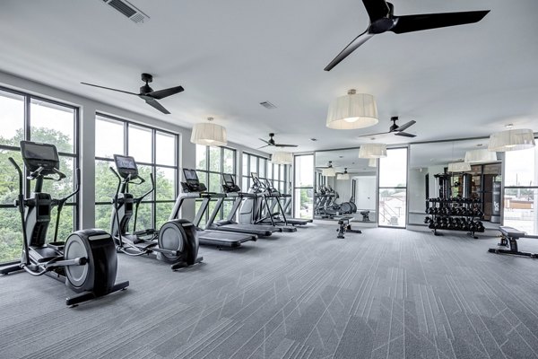 Fitness center with state-of-the-art equipment at Prospect Apartments, offering premium amenities for comfortable and luxurious living