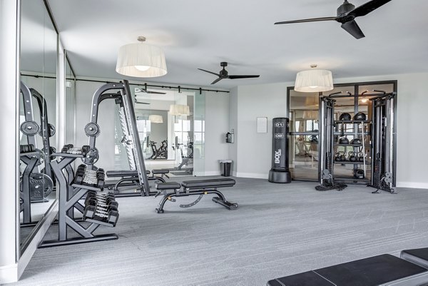 Fitness center with modern equipment at Prospect Apartments offering luxury facilities for residents