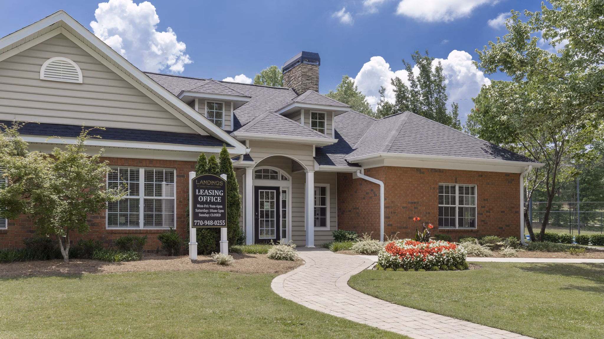 building/exterior at Landings at Sweetwater Creek Apartments