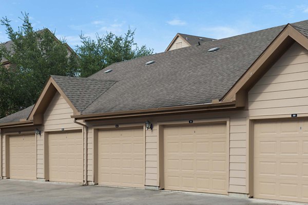 Modern parking garage with ample space at Oak Crest Apartments