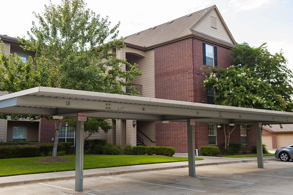 covered parking at Oak Crest Apartments