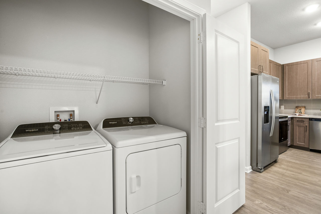 Laundry room at Sanctuary At Daytona