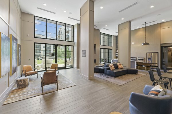 Clubhouse featuring modern design and social spaces in The Ian Apartments