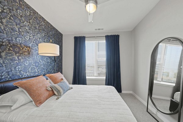 bedroom at TAlexan Mill District Apartments