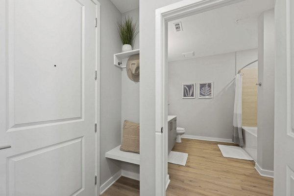 bathroom at Alexan Mill District Apartments 