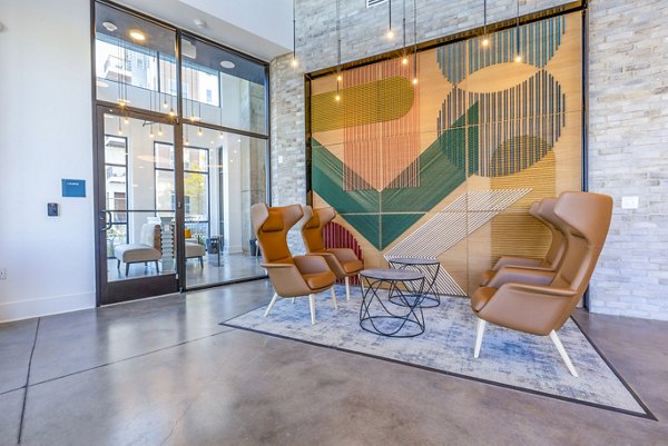 clubhouse/lobby at Alexan Mill District Apartments