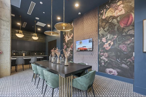 clubhouse at Alexan Mill District Apartments 