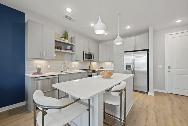 kitchen at Alexan Mill District Apartments