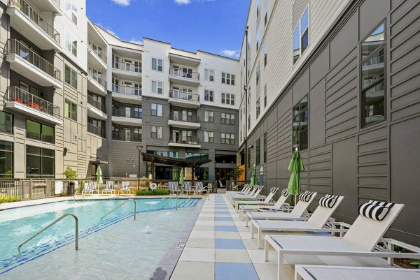 pool at Alexan Mill District Apartments 