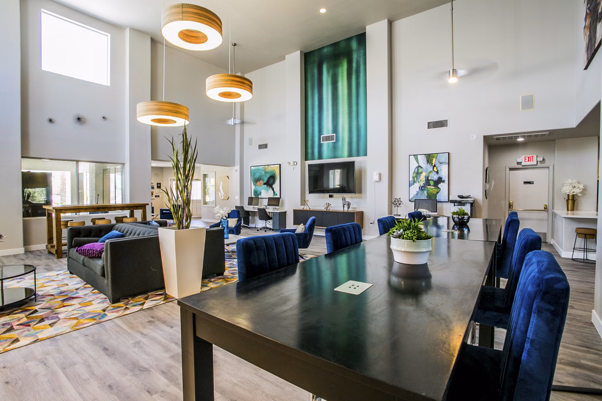 clubhouse at The Layne at Peccole Ranch Apartments 