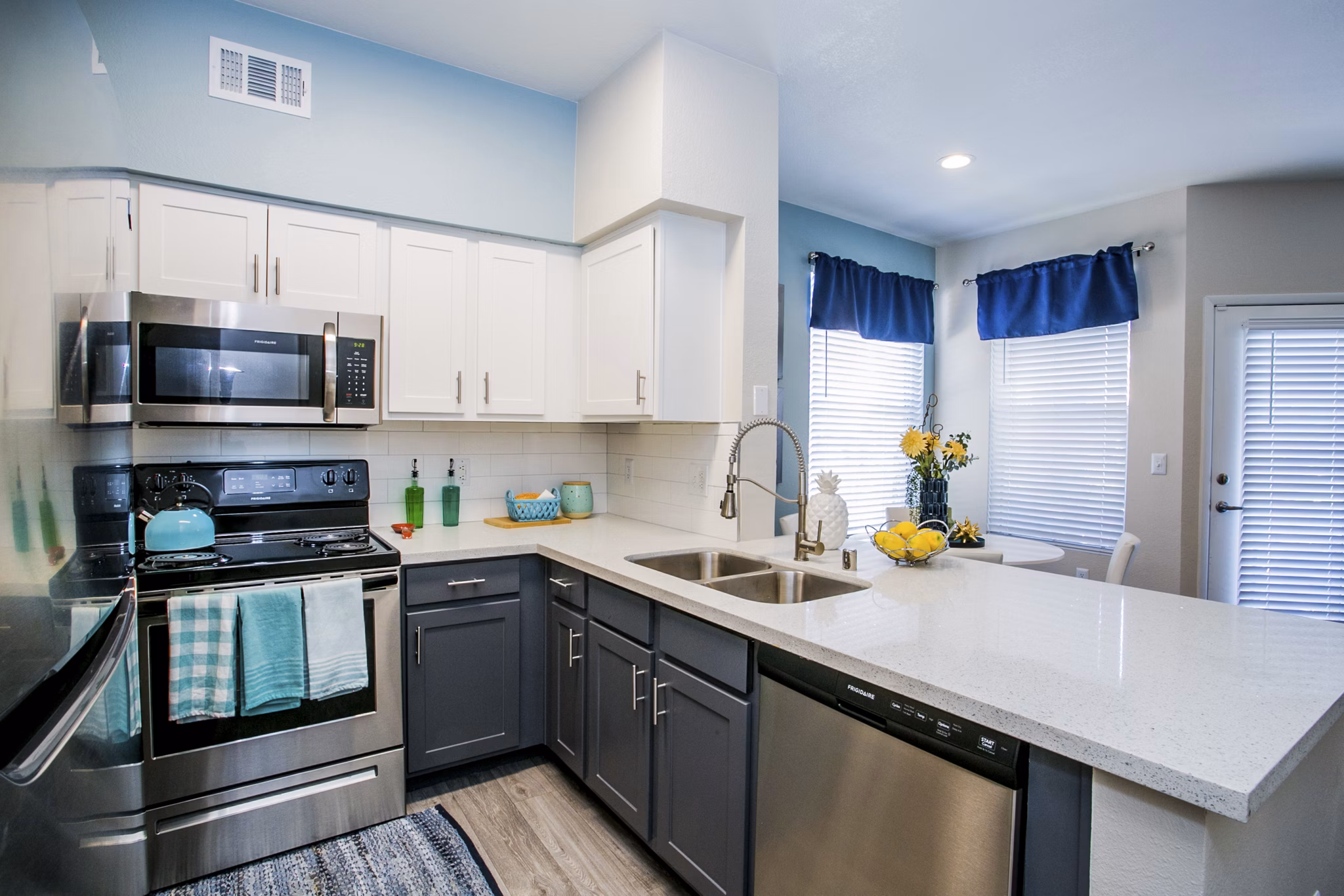 kitchen at The Layne at Peccole Ranch Apartments 