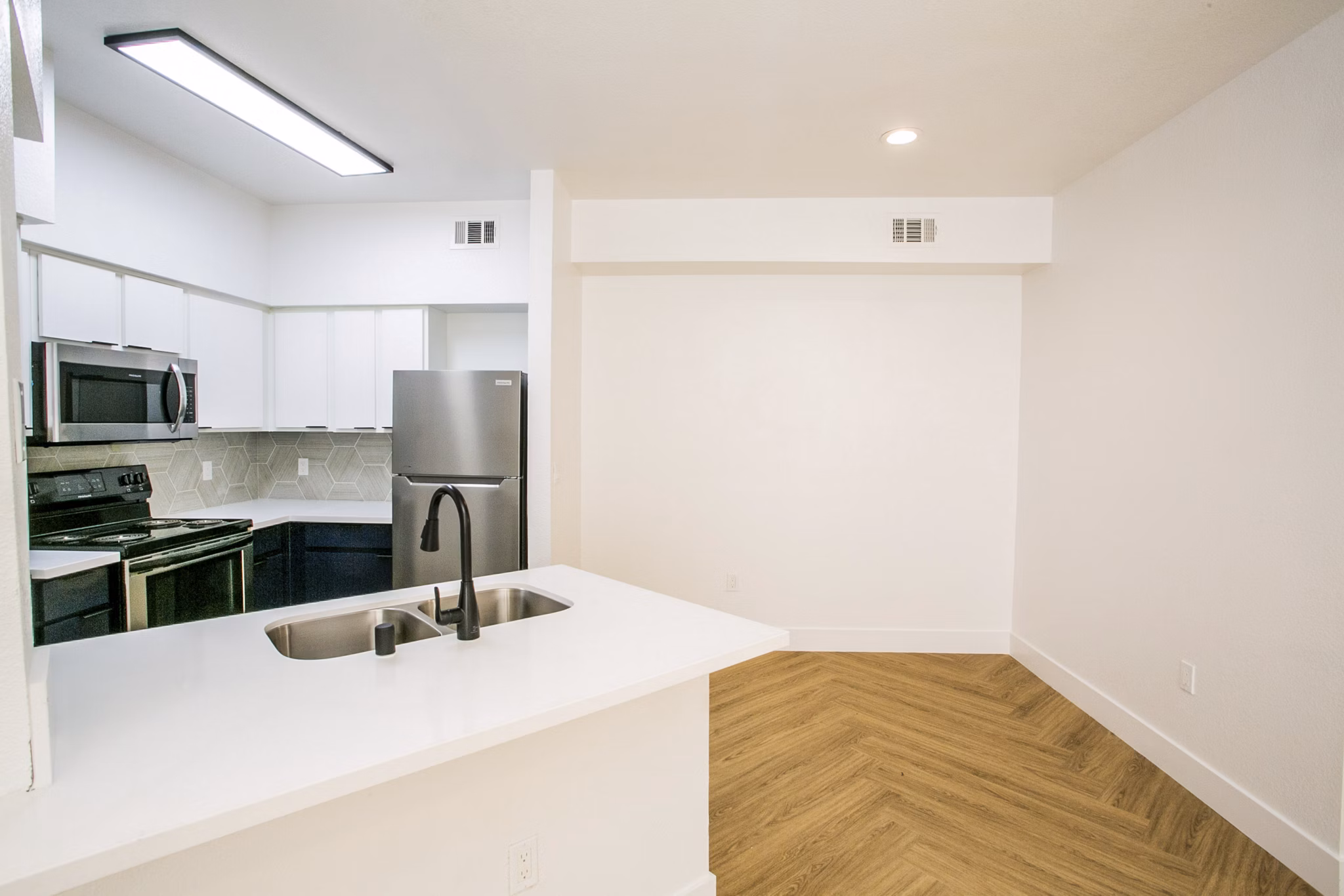 kitchen at The Layne at Peccole Ranch Apartments 