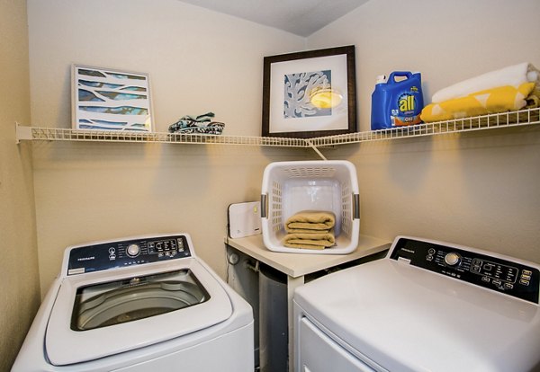 laundry room at The Layne at Peccole Ranch Apartments