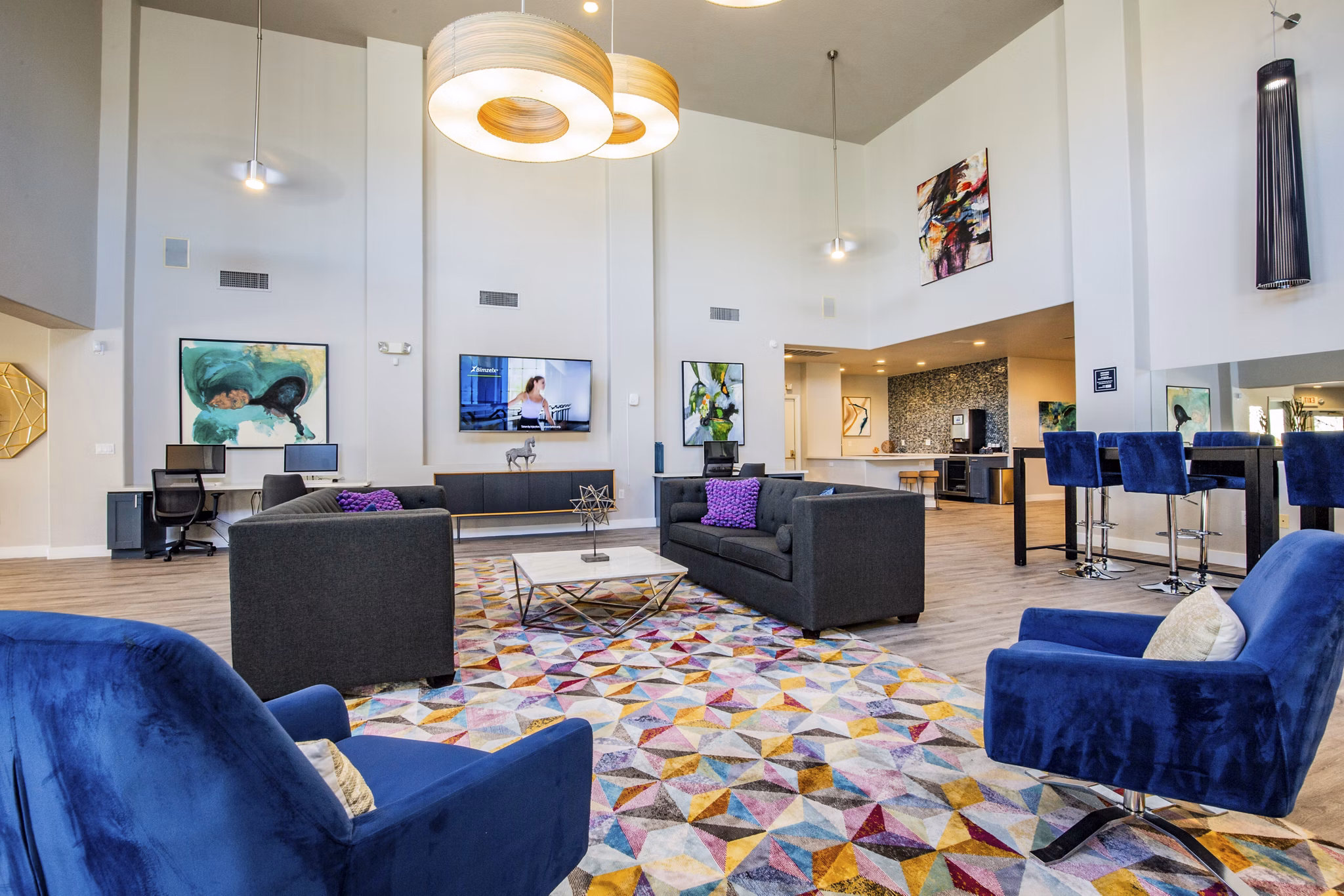 rendering at The Layne at Peccole Ranch Apartments
