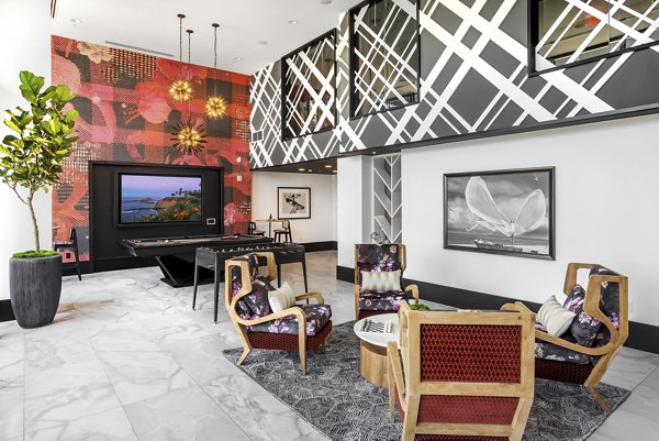 Clubhouse with stylish modern design at Broadstone Edition Apartments