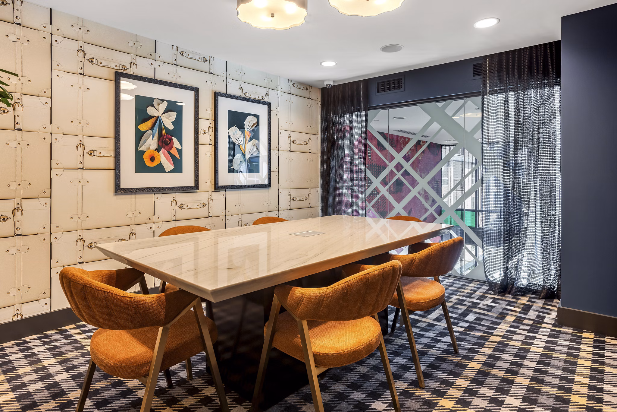 Meeting room equipped with modern amenities at Broadstone Edition Apartments