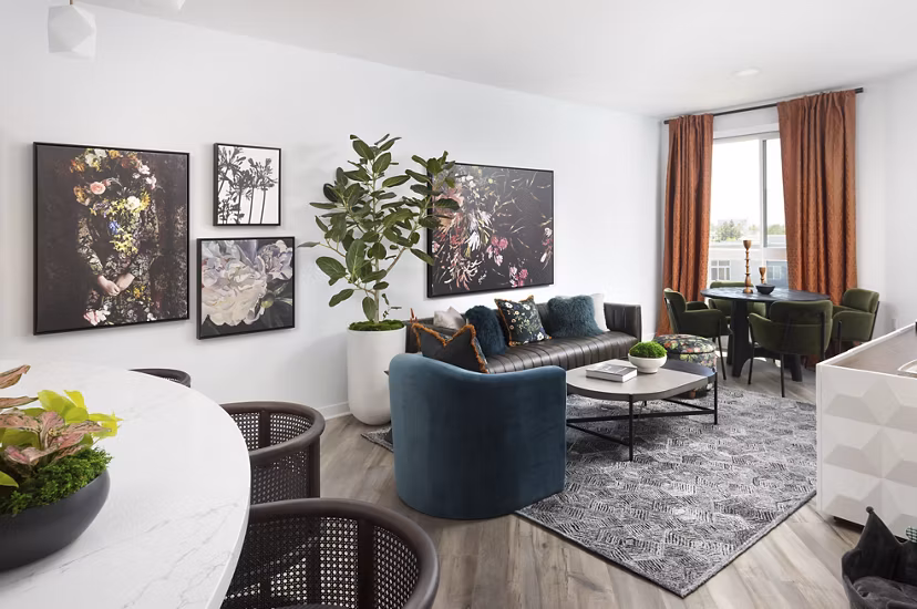 Spacious kitchen with modern appliances in Broadstone Edition Apartments
