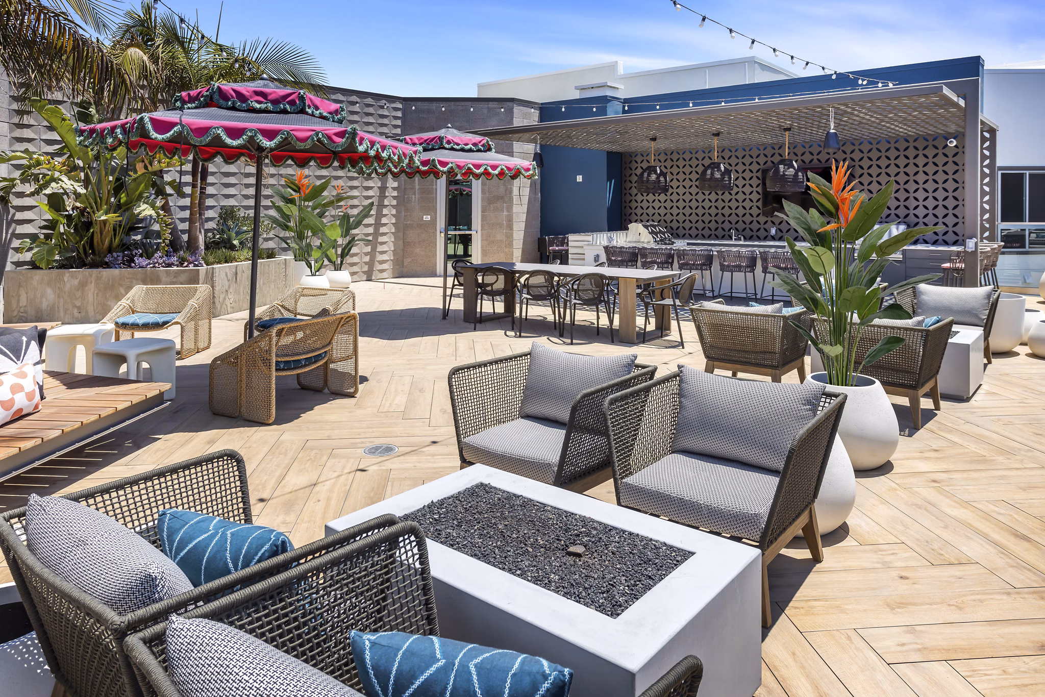 Cozy fire pit setting at Broadstone Edition Apartments for enhanced outdoor relaxation