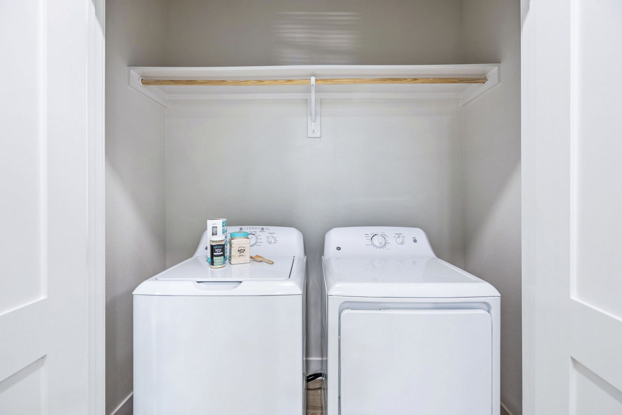 Laundry room at Birchway Spring Cypress Houston