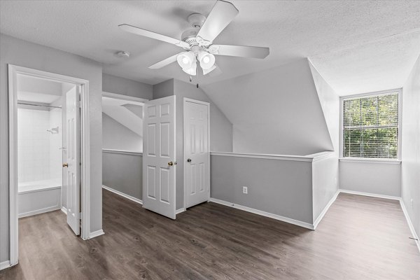 Spacious modern kitchen with granite countertops at Madison at Melrose Apartments