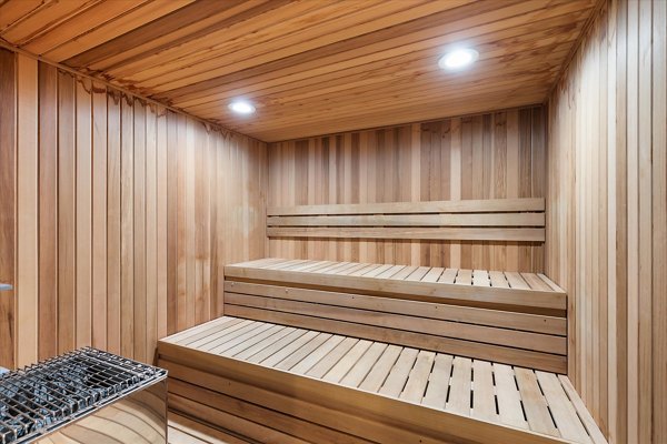 sauna at Madison at Melrose Apartments