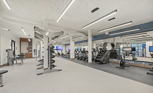 fitness center at Allee Apartments