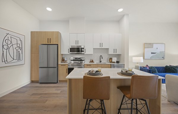 kitchen at Allee Apartments