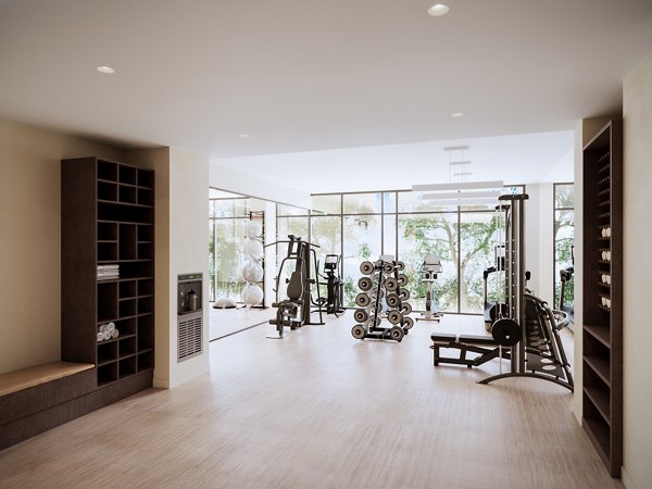 fitness center at Sanctuary at Winchester West Apartments