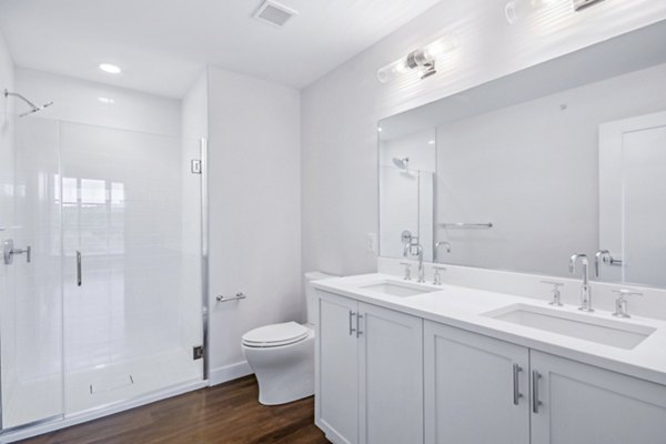 bathroom at Sanctuary at Winchester North Apartments