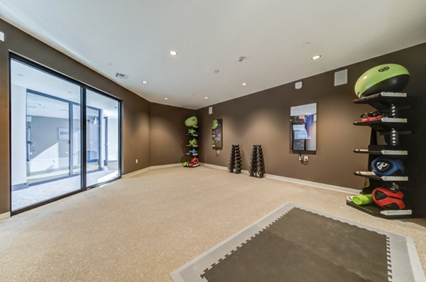 fitness center at Sanctuary at Winchester North Apartments