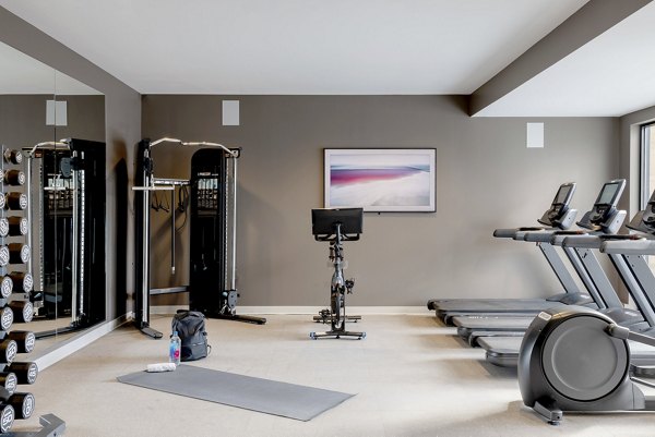 fitness center at Sanctuary at Winchester North Apartments
