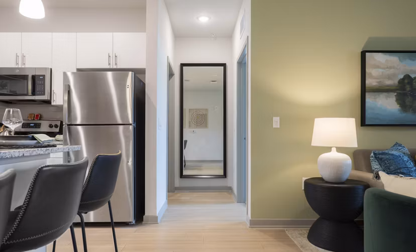 kitchen at Inscribe Apartments