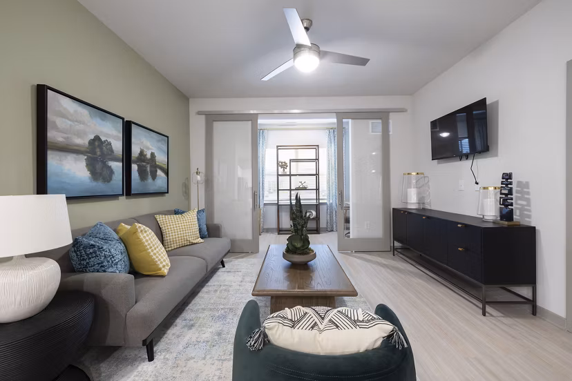 living room at Inscribe Apartments