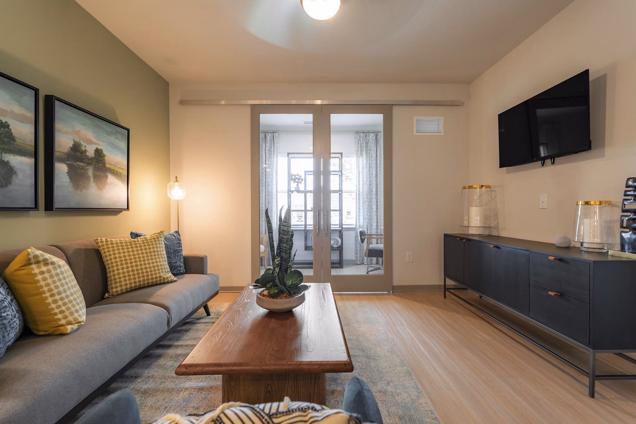 living room at Inscribe Apartments