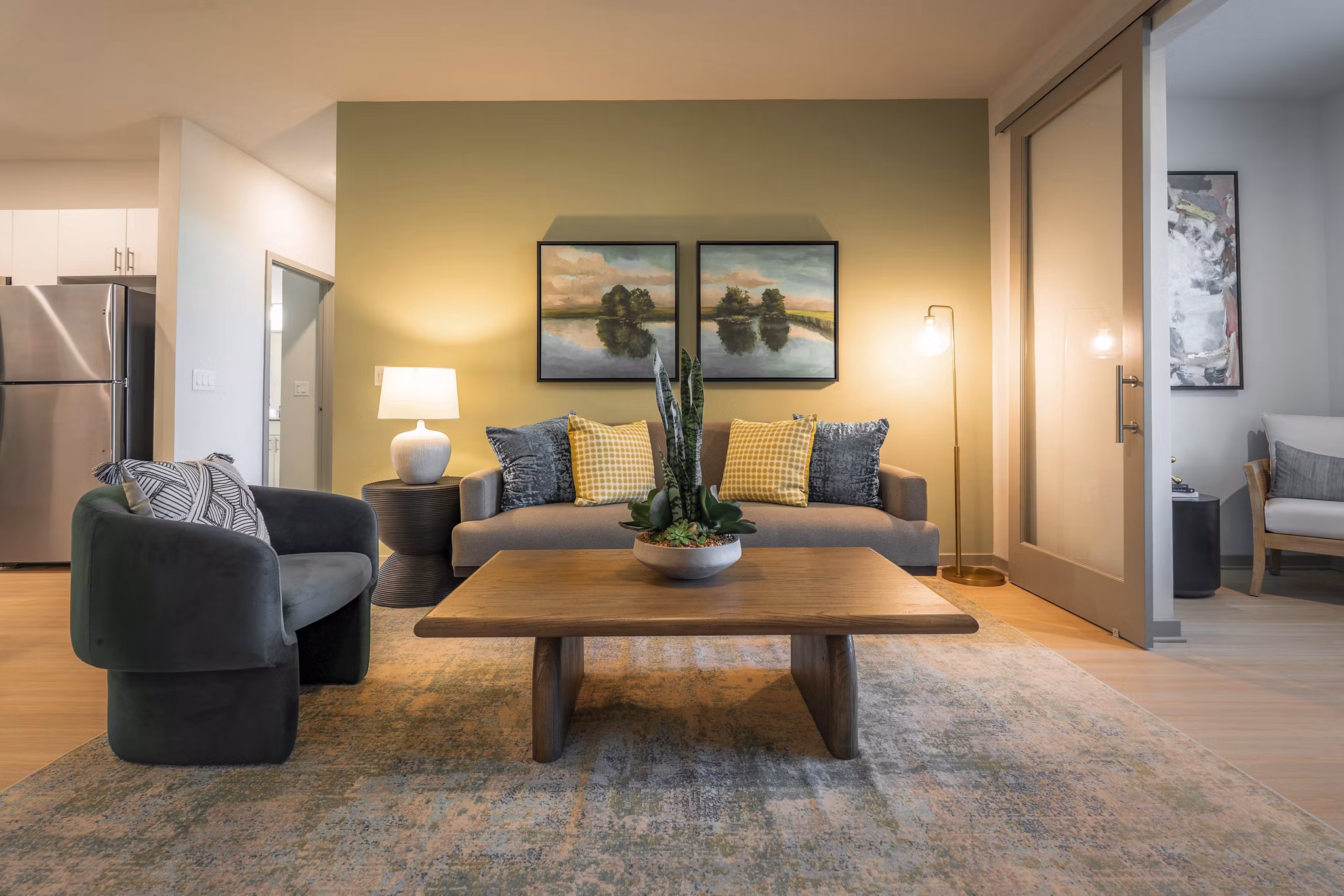 living room at Inscribe Apartments