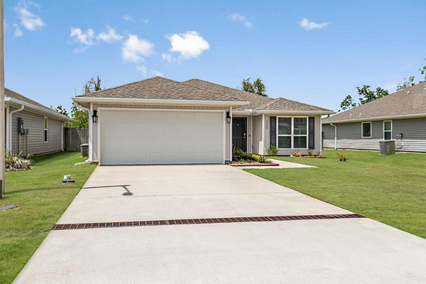 Sunset Village Apartments: Elegant view of luxury apartments in a serene neighborhood setting