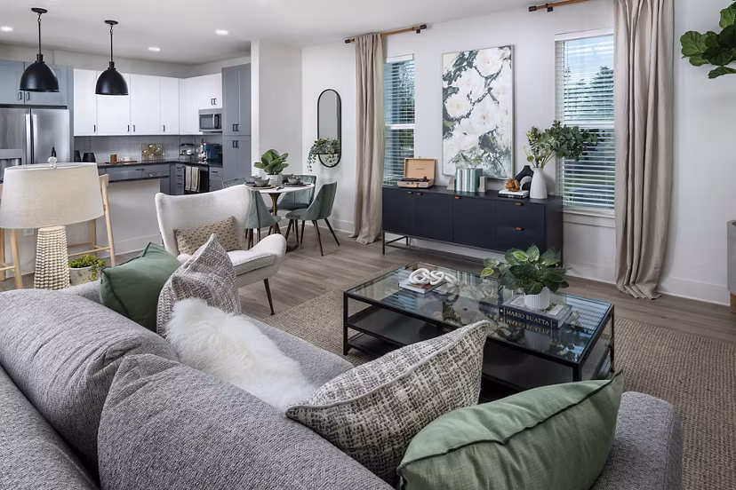 living room at Elan Brookwood Apartments