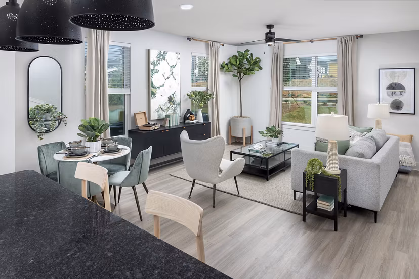 living room at Elan Brookwood Apartments