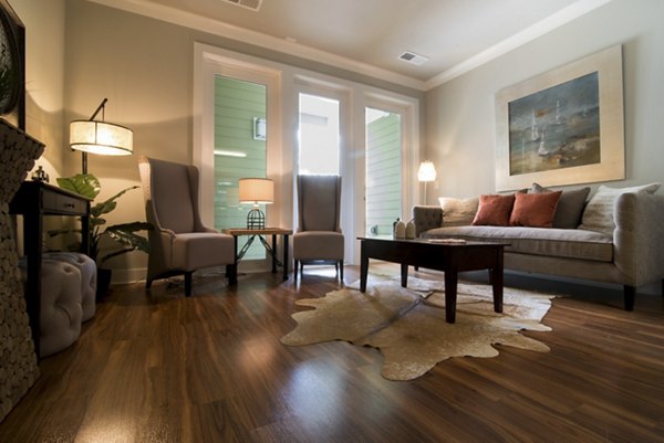 living room at City Block Apartments