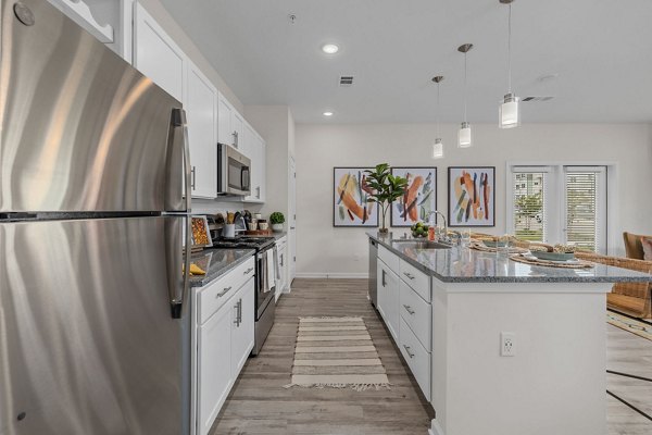 kitchen at Coastal Exchange Apartments