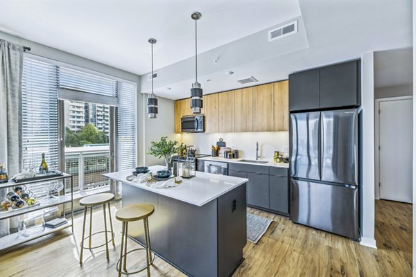 kitchen at UrbA Apartments