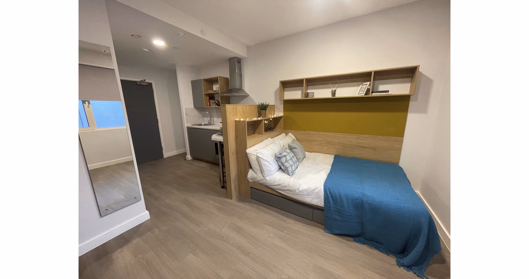 bedroom at Hillfort House Apartments