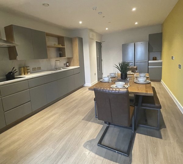 kitchen at Hillfort House Apartments